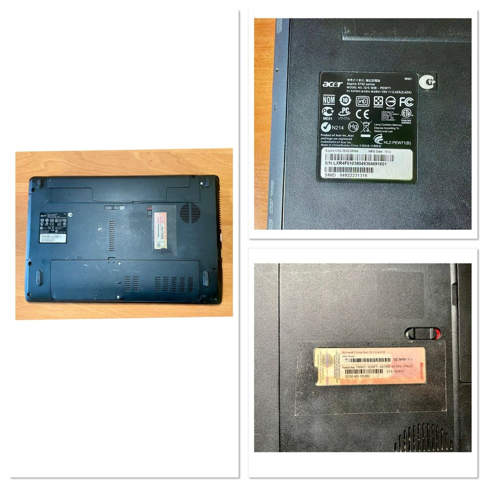 Ноутбук Acer Aspire 5742