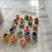 Miniatury miniaturowe jedzenie dla lalek barbie ciasteczka babeczki