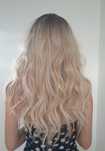 Peruka PREMIUM jak NATURALNA 100% blond włosy ombre sombre
