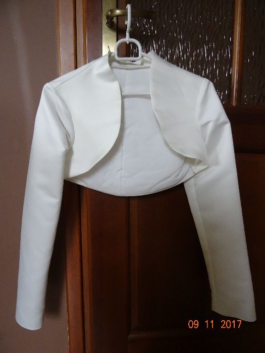 Bolerko ślubne 36-38 śmietankowe