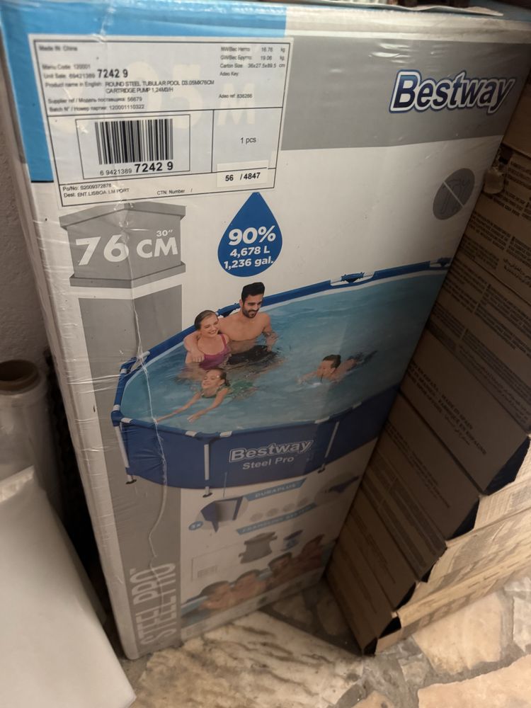 Bestway Piscina Steel Pro 305x76cm c/Bomba
