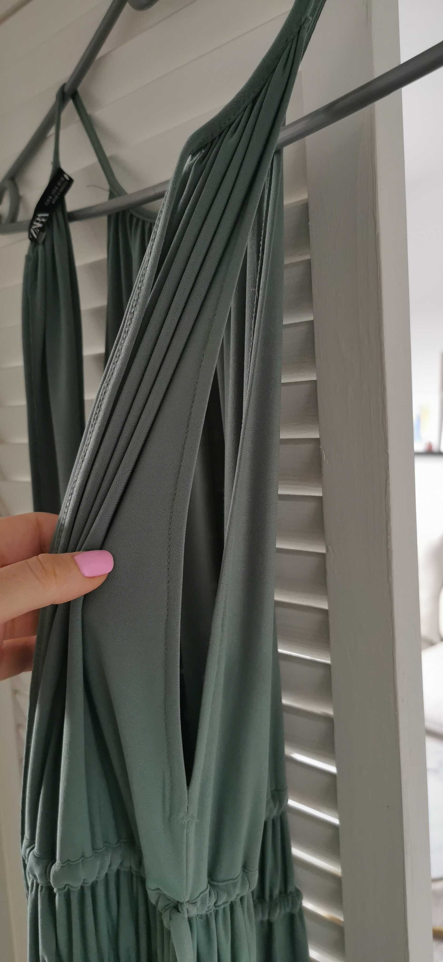 Zielona sukienka maxi S