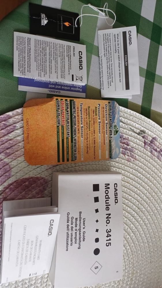 Zegarek Casio 3415 PRG-270 sprawny