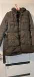 Kurtka plaszczyk parka czarna zara basic z pierza M L