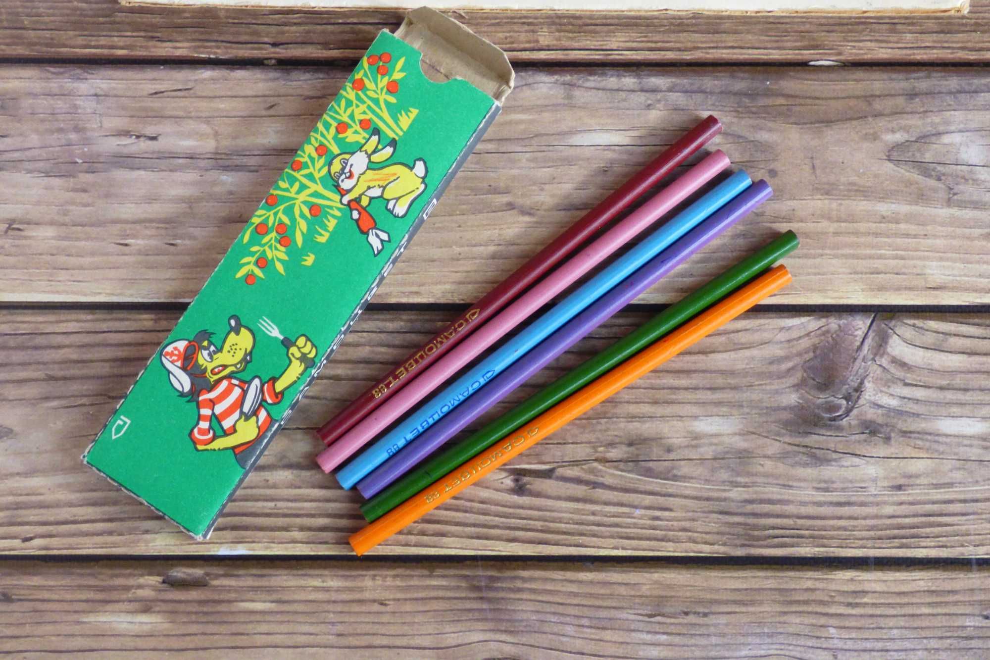 Набор карандашей СССР Самоцвет цветные 6 штук