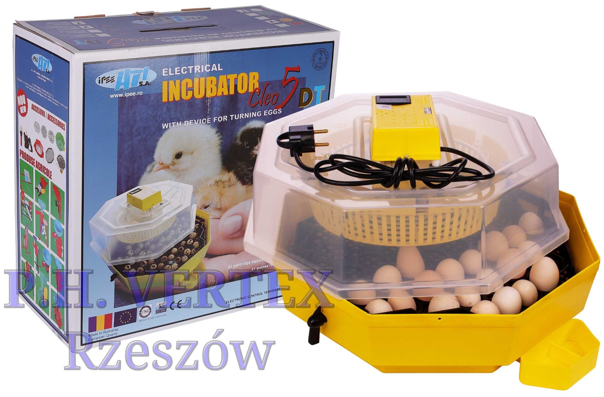 Nowy Inkubator CLEO 5DTHE klujnik wylęgarka 60 jaj gwarancja