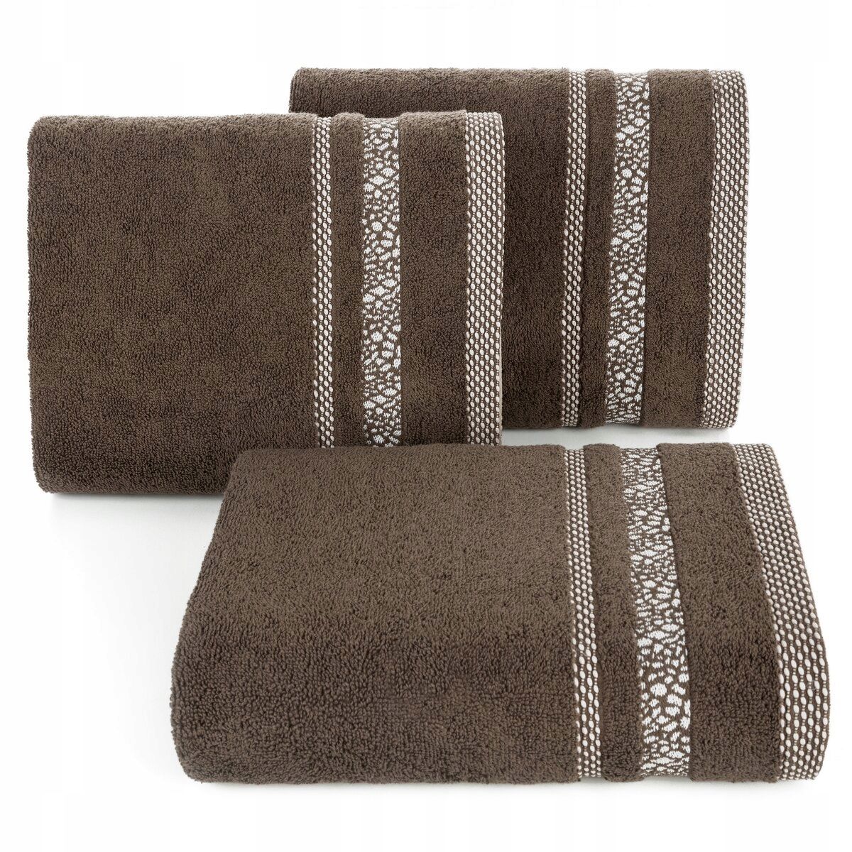Ręcznik Tessa 30x50 brązowy frotte 500g/m2