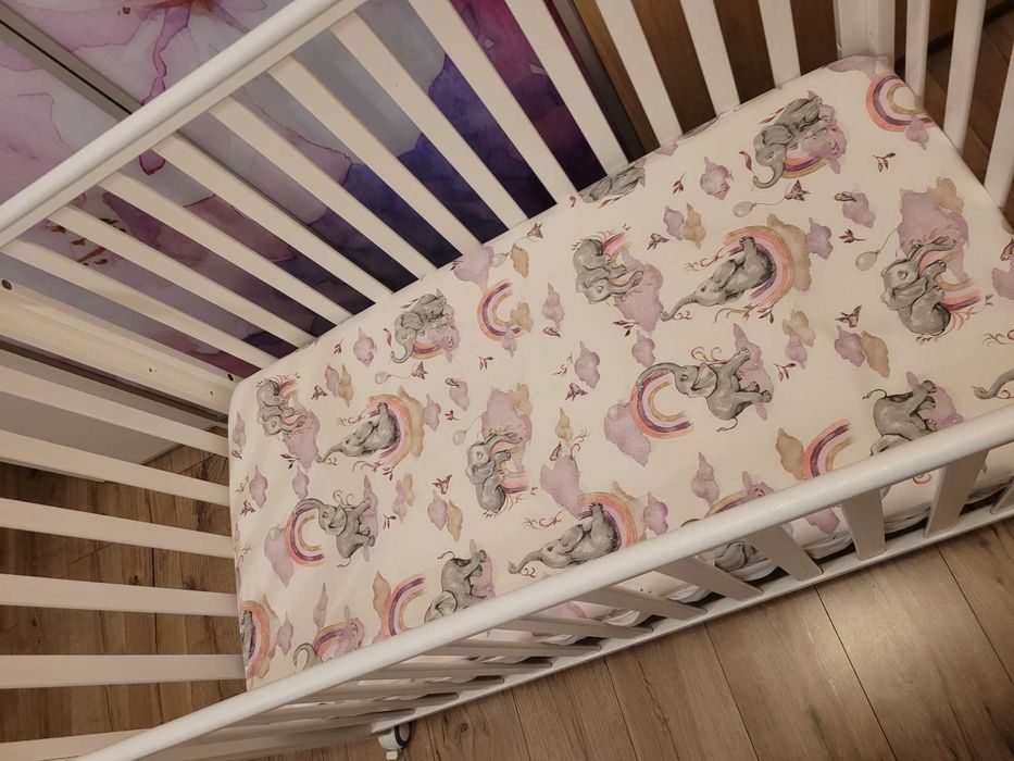 Łóżeczko Veres LD13 white 120x60 cm materac Hilding dobranocka