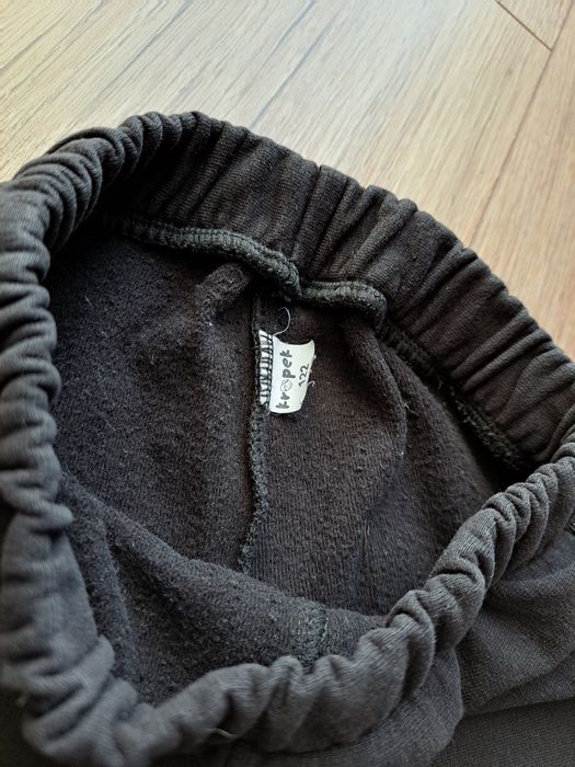 Legginsy czarne lampas srebrny ocieplane