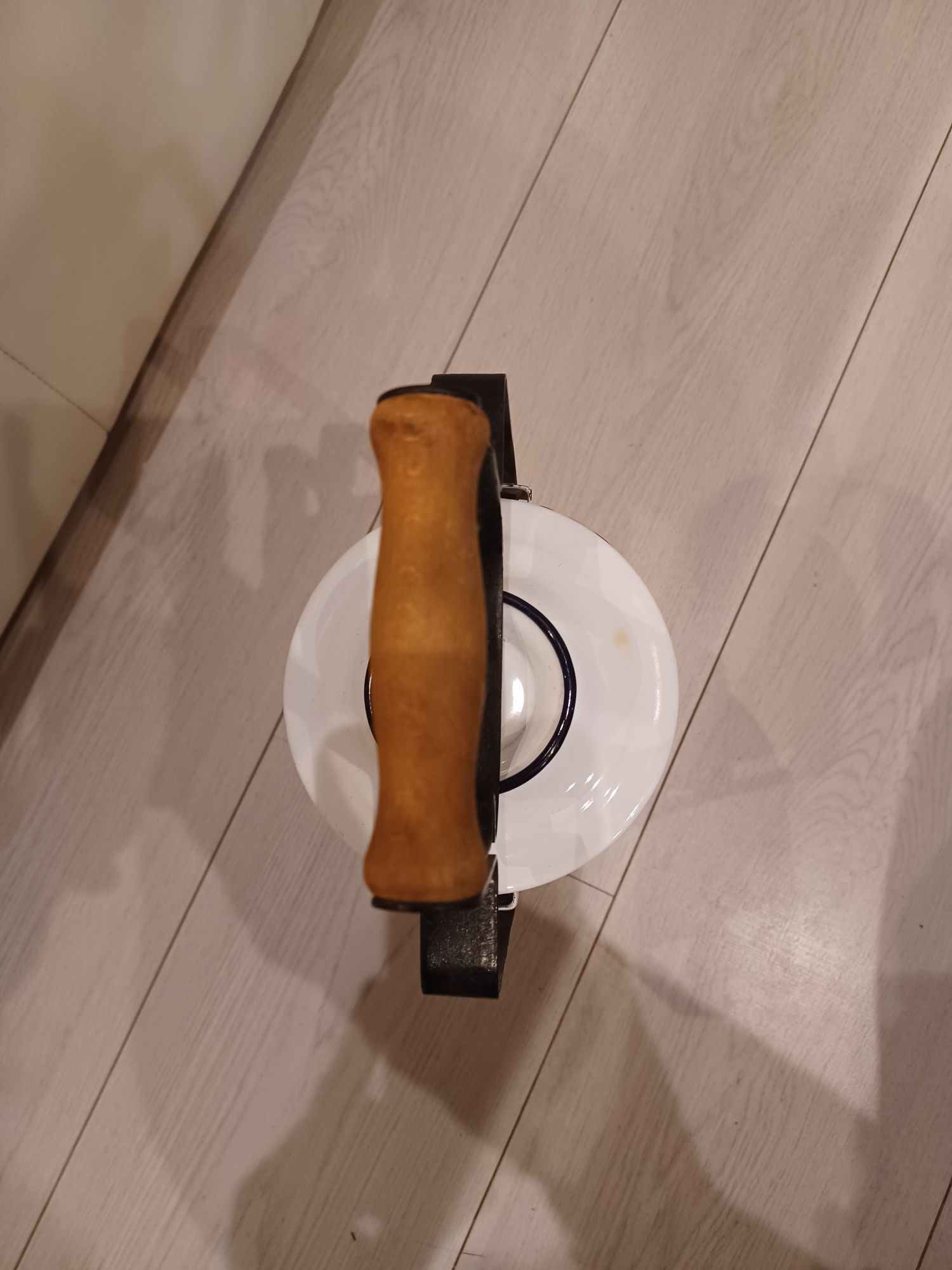 Emaliowany Trojak obiadowy menażka PRL Olkusz