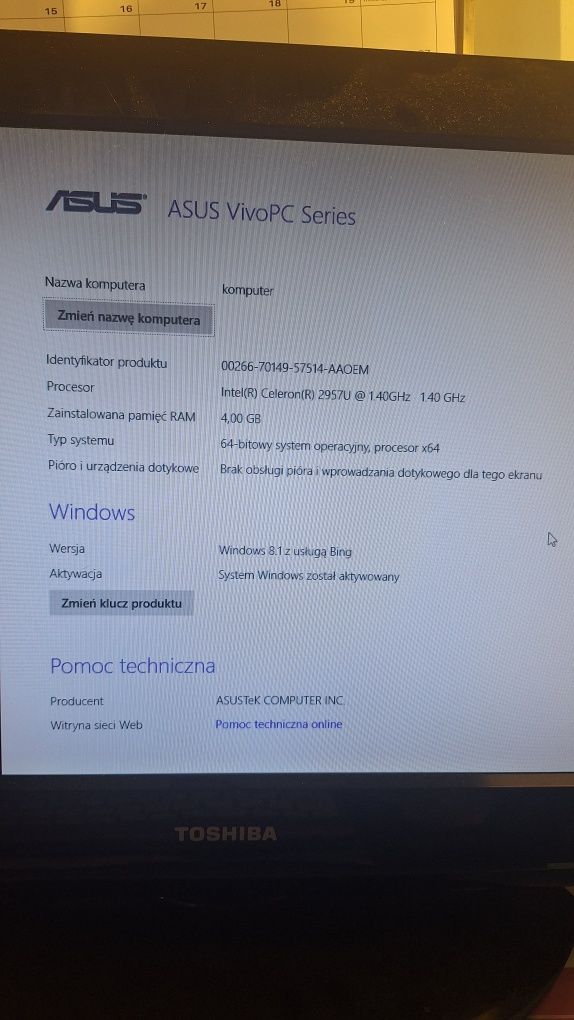Komputer Asus VivoPC VM42