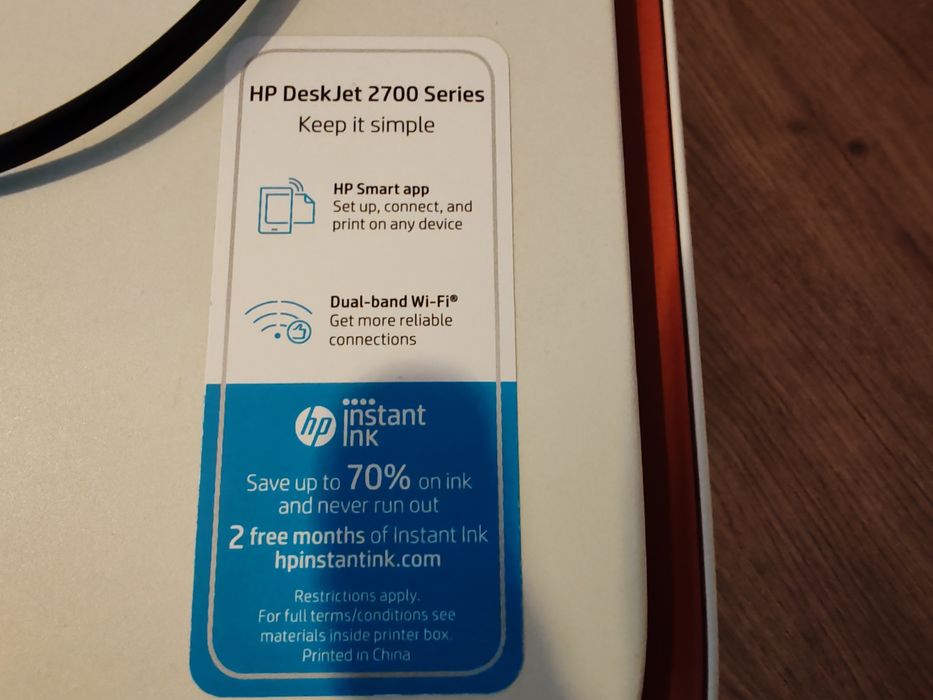 Impressora Hp Deskjet 2700 series