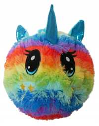 Nowa pluszowa piłka z serii Fuzzy Ball unicorn rainbow tęczowy jedno