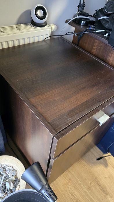 Szafka komódka ciemna do biura 60x50 cm