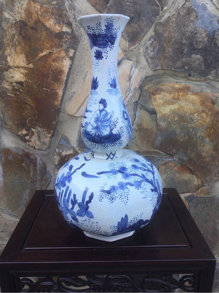 Jarra Cerâmica Holandesa Delft Séc XVII Holanda 46 cm Original