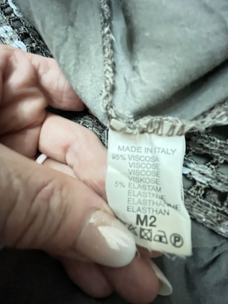 Bluzka tunika sukienka Włoska z butiku rozm M stan idealny