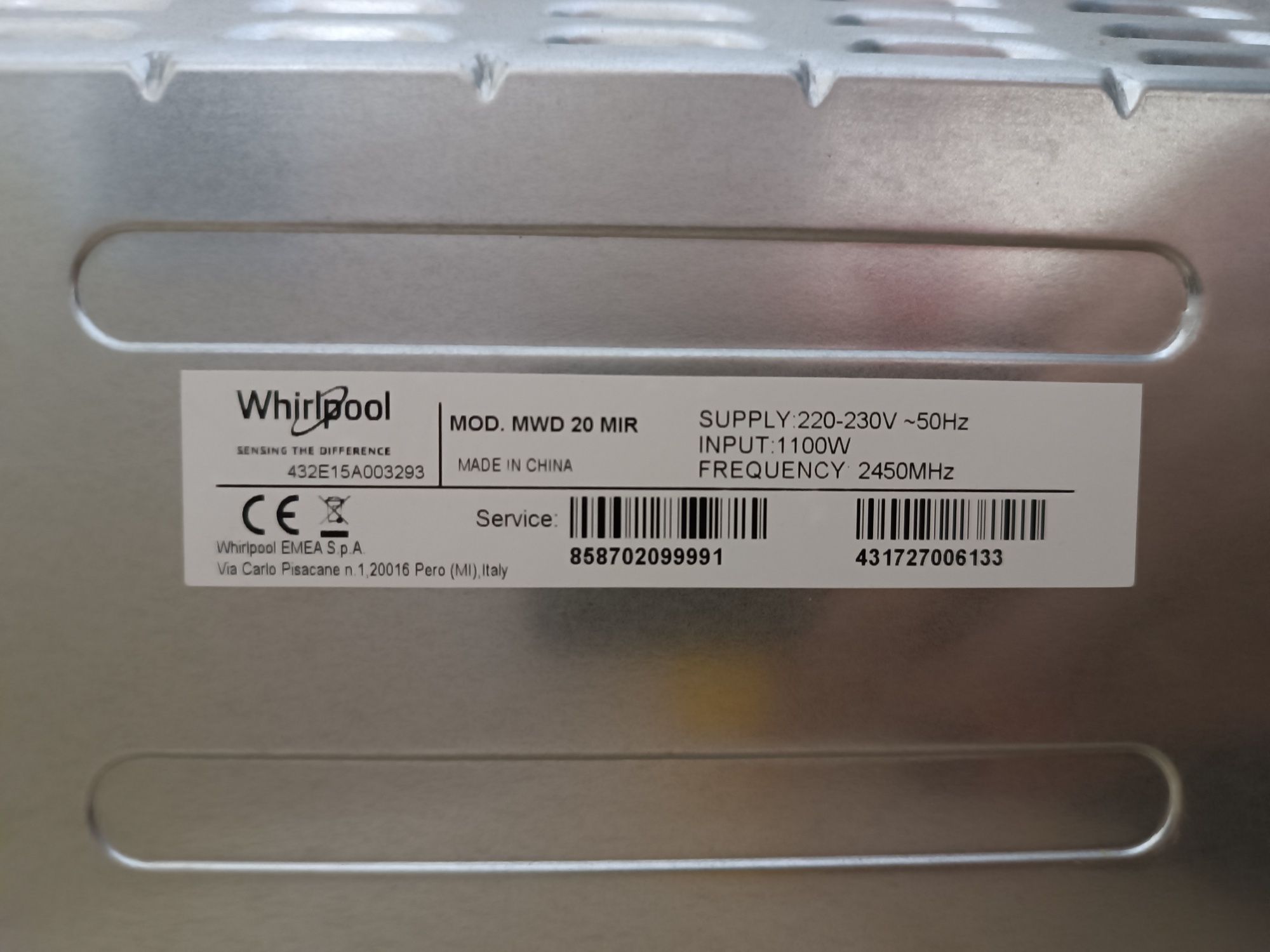 Kuchenka mikrofalowa Whirlpool z funkcją grill