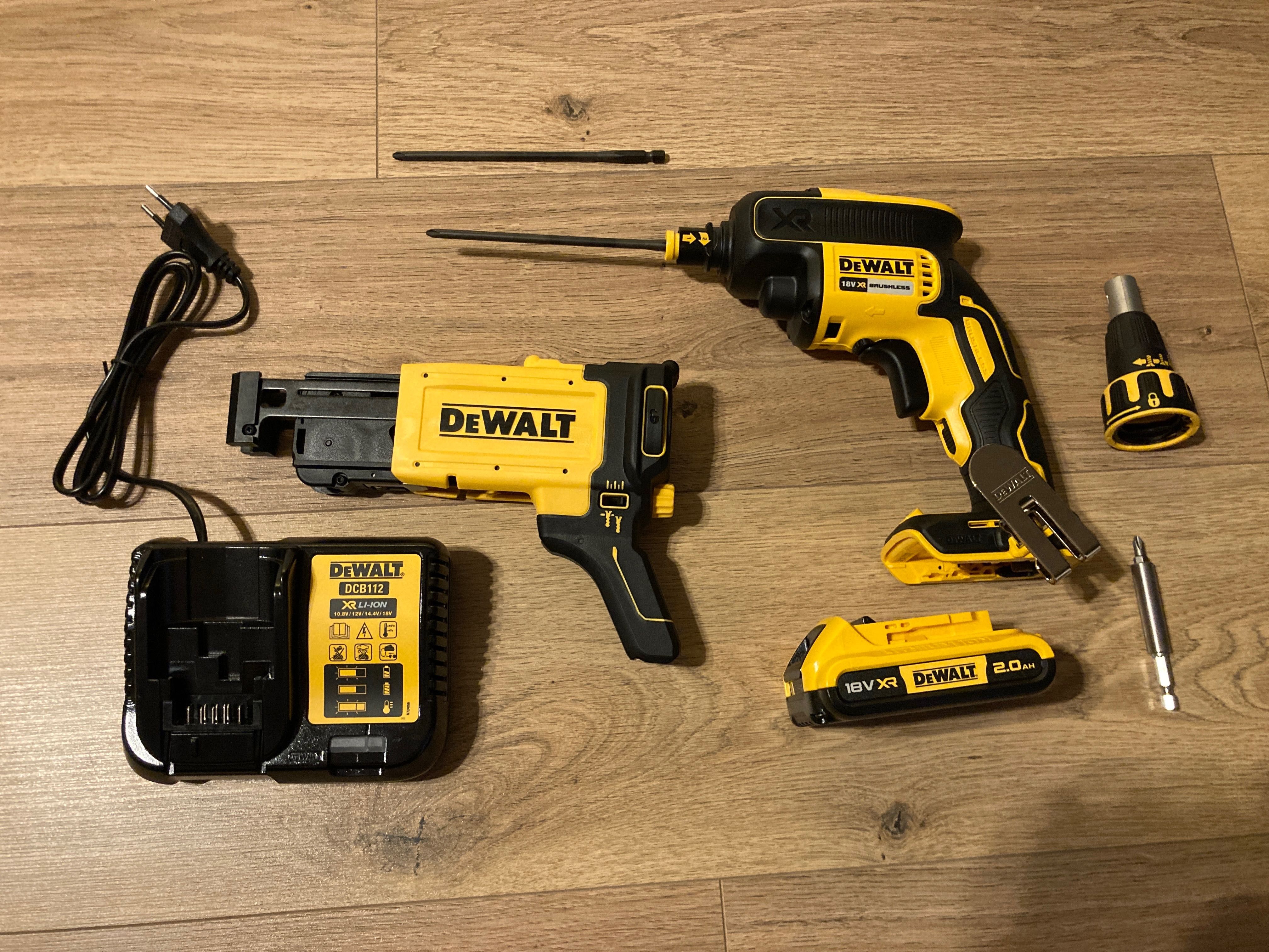 NOWA Wkrętarka, automat do karton gips DEWALT DCF620, walizka