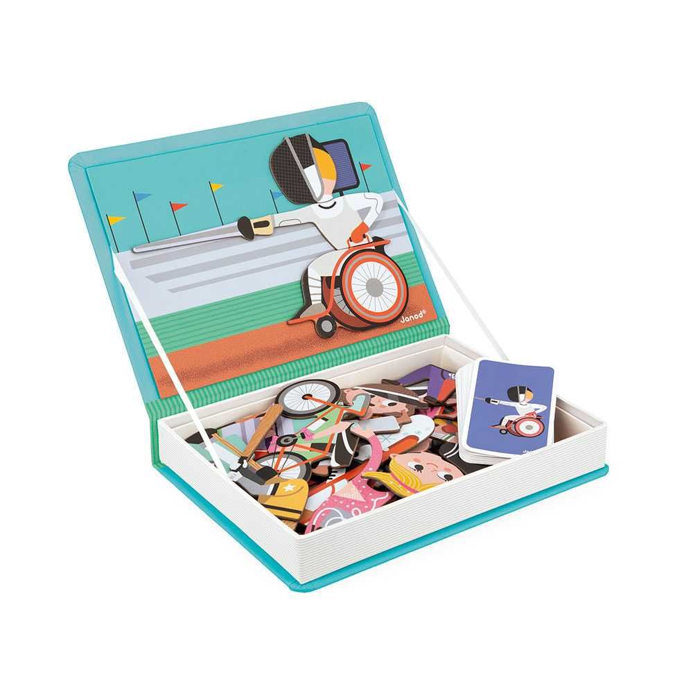 Sport Magnetibook Janod układanka puzzle magnetyczne