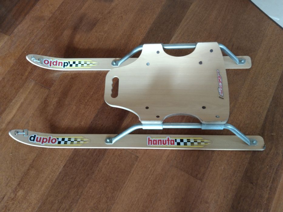 Sanki drewniane na płozach narty