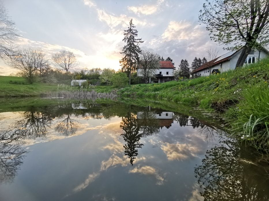 Dom na wsi ze stawem Mazury