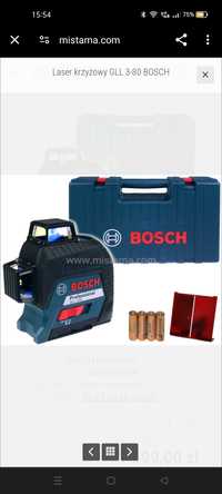 Laser liniowy Bosch GLL 3-80