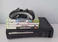 Xbox 360 + 4 gry