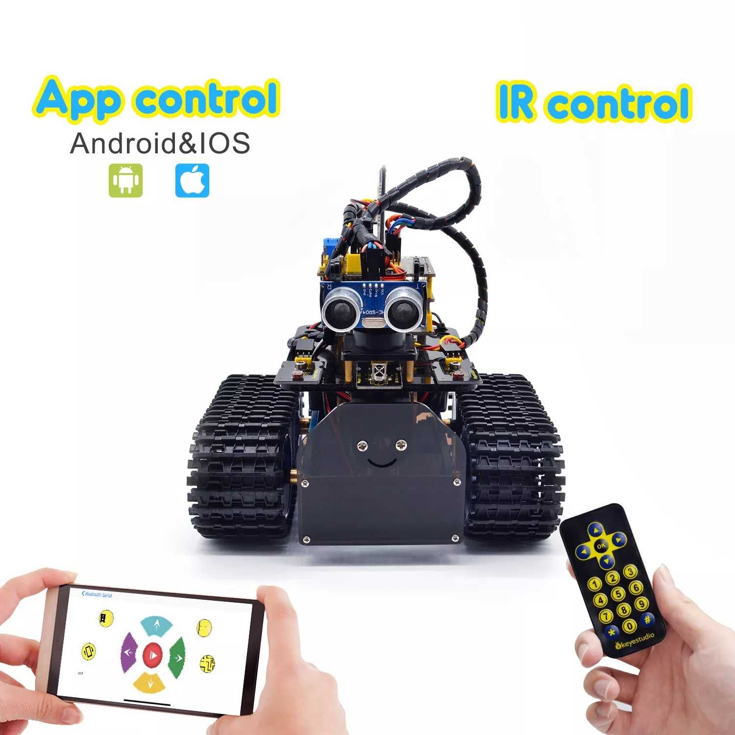 Набор Arduino Keyestudio Mini Tank Robot V2