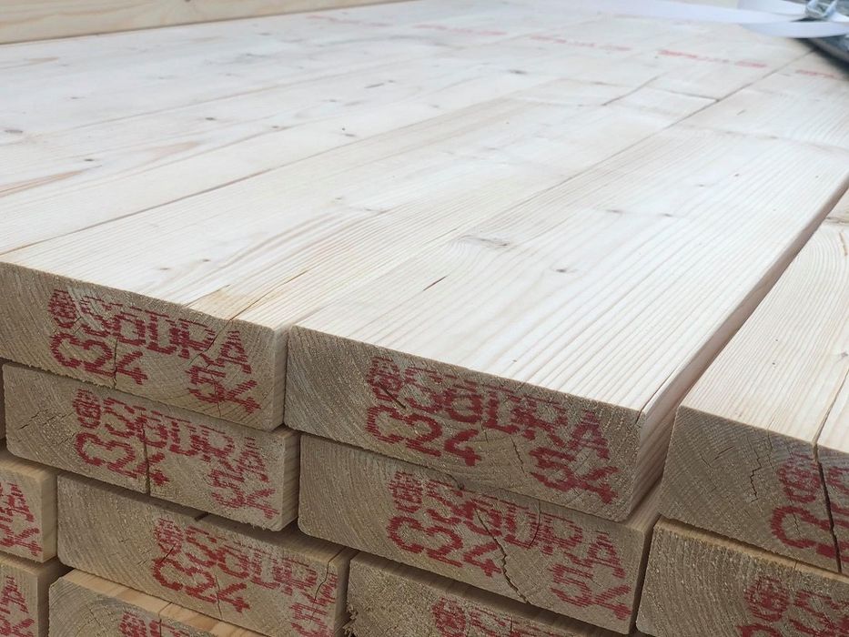 Suche drewno C24 belki kantowki 45x70 45x95 45x120 45x145