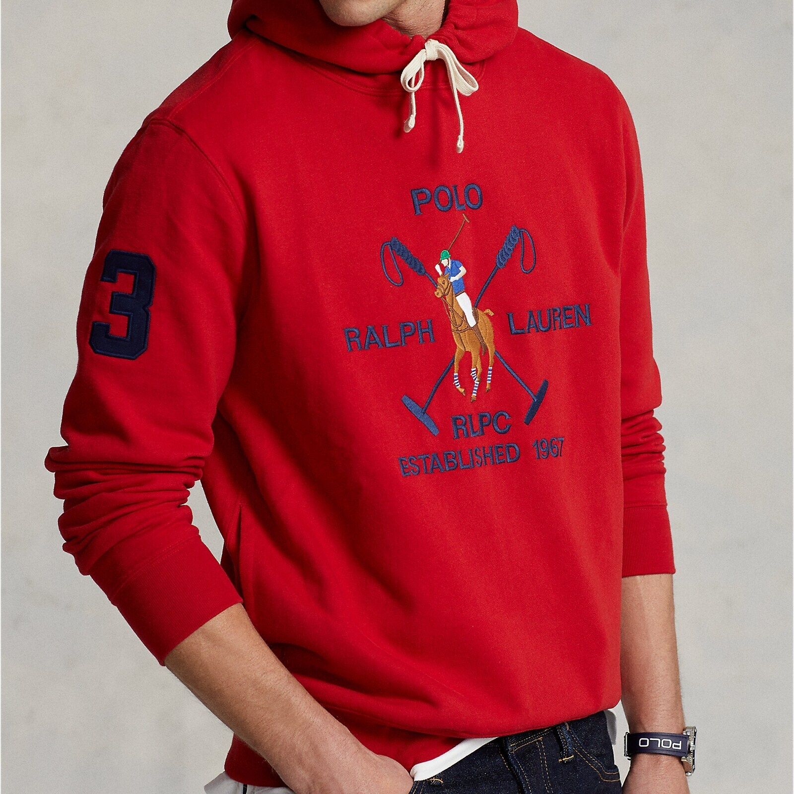 Polo Pony Fleece Hoodie. Bluza męska. Rozmiar L