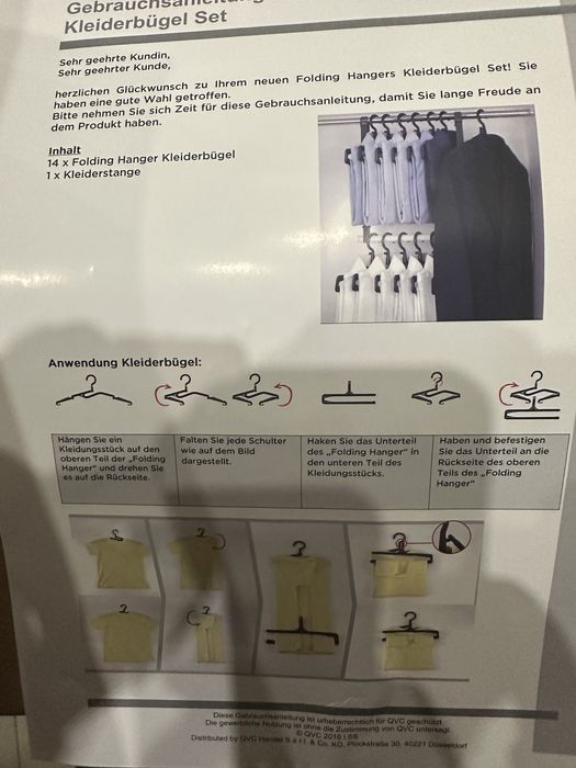 Uniwersalny wieszak na ubrania 13 pack + drążek