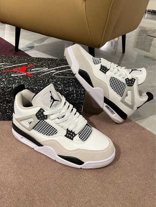 Buty meskie Mokasyny Jordan_4_Retro_military_black R.37.5