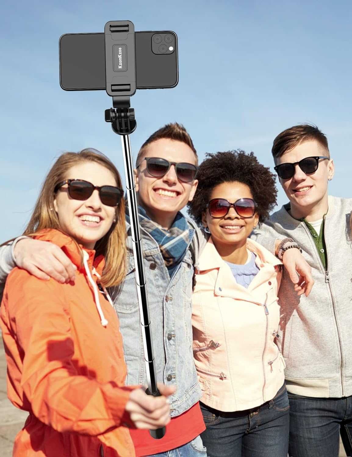 Kijek Selfie stick Bluetooth 4w1 Statyw 101cm  Pilot 4,7-6,7" KzomKzoo