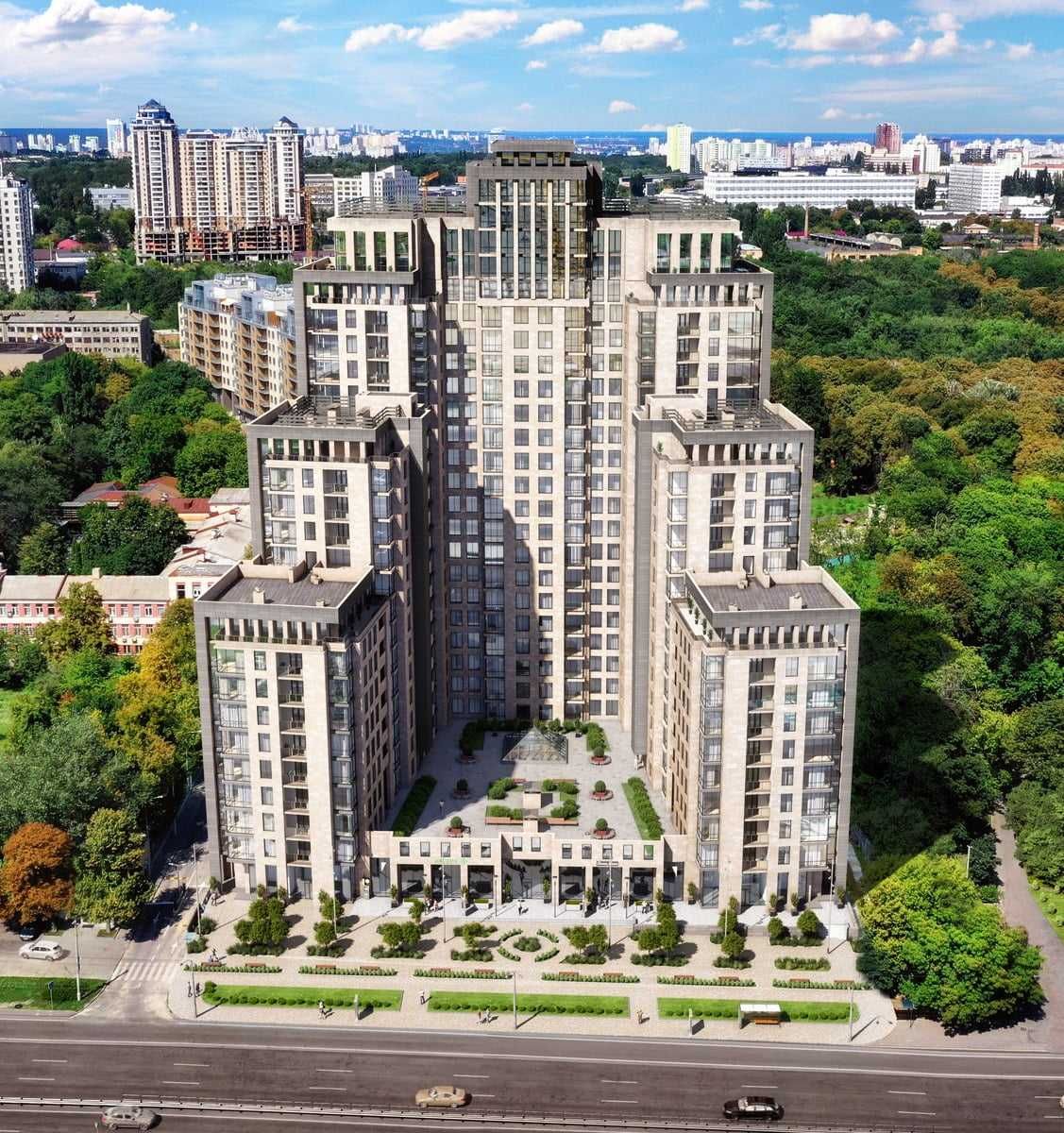 Паркинг. пр. Победы 42, Crystal Park Tower. Сдан в эксплуатацию. Без%