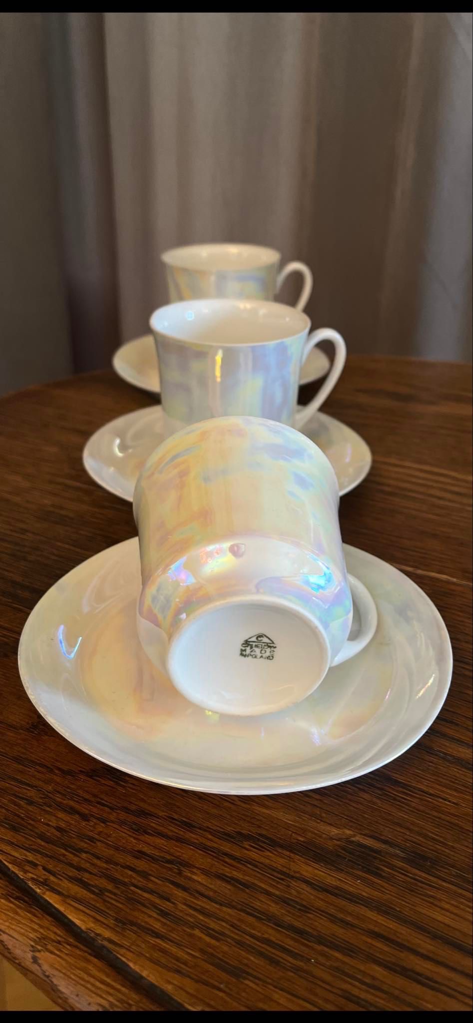 Serwis kawowy porcelana Ćmielów PRL Potacki