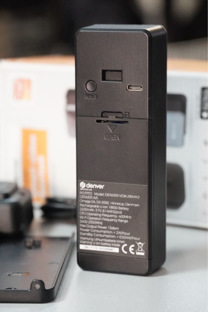 Wideofon dzwonek z kamerą Wi-Fi domofon Denver DVB-216MK2 doorbell