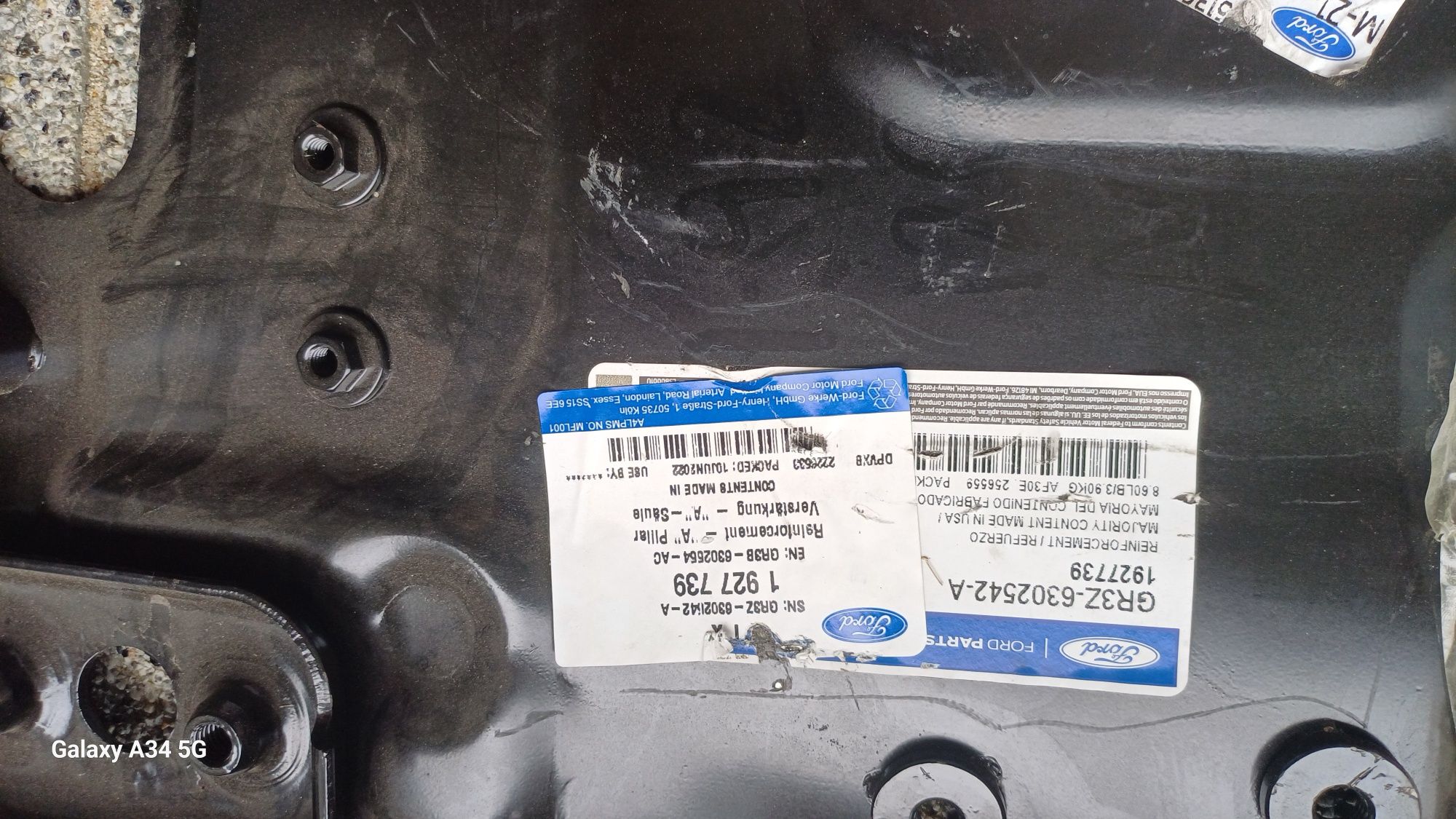 Fartuch poszycie podłużnica ford mustang 15-19