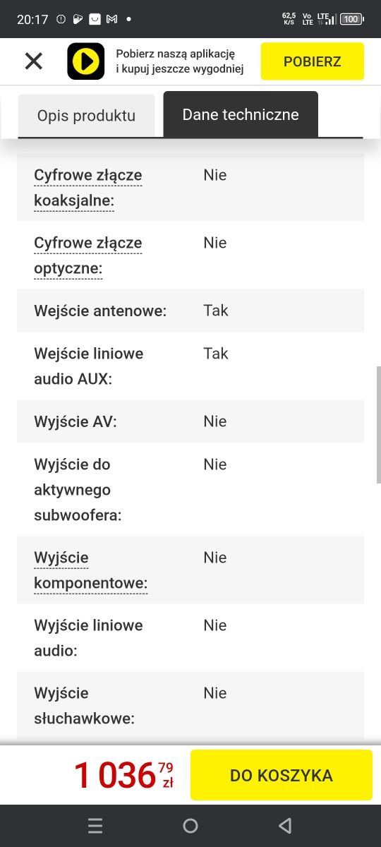 Sprzedam wieżę panasonic