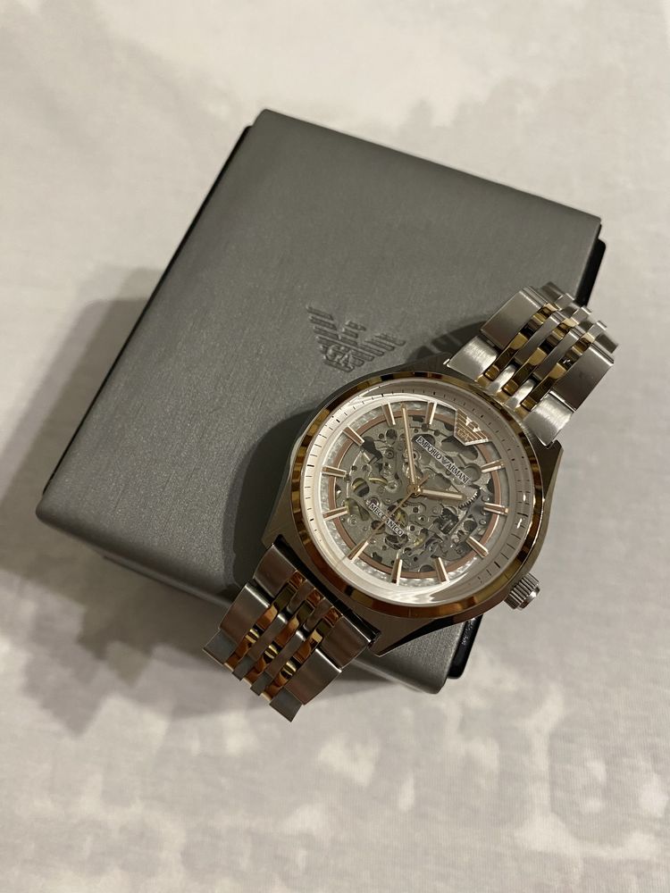 Оригинал Часы Emporio Armani AR60002 Skeleton мужские