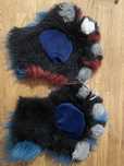 Rękawice futrzane fursuit handmade