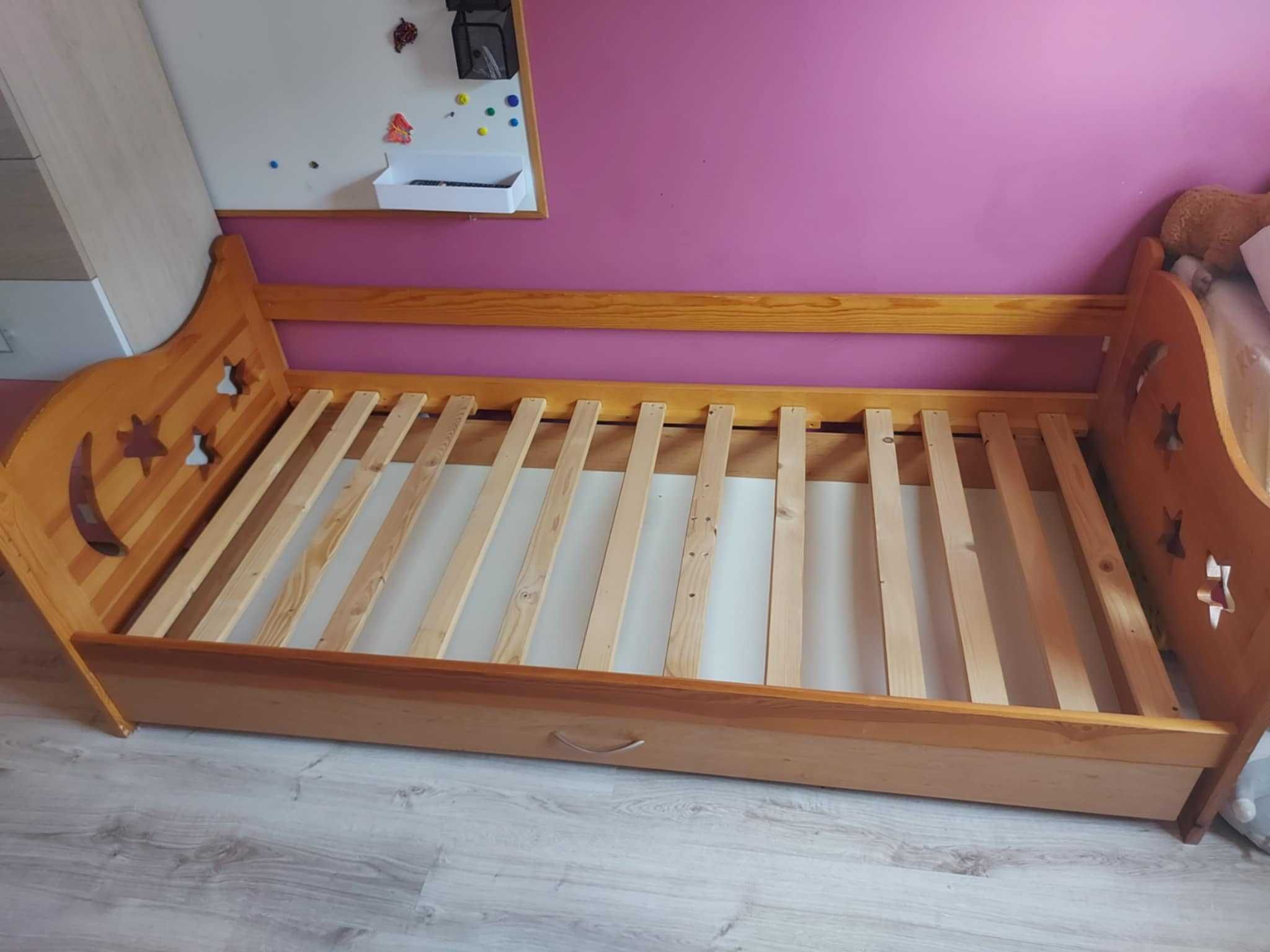łóżko dziecięce, młodzieżowe  z szufladą i stelażem 180x80