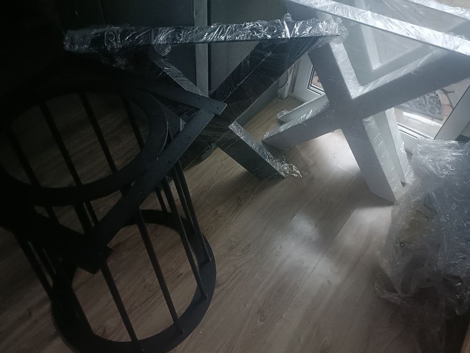 Nogi do stołu x profil 10x10cm h=73cm loft