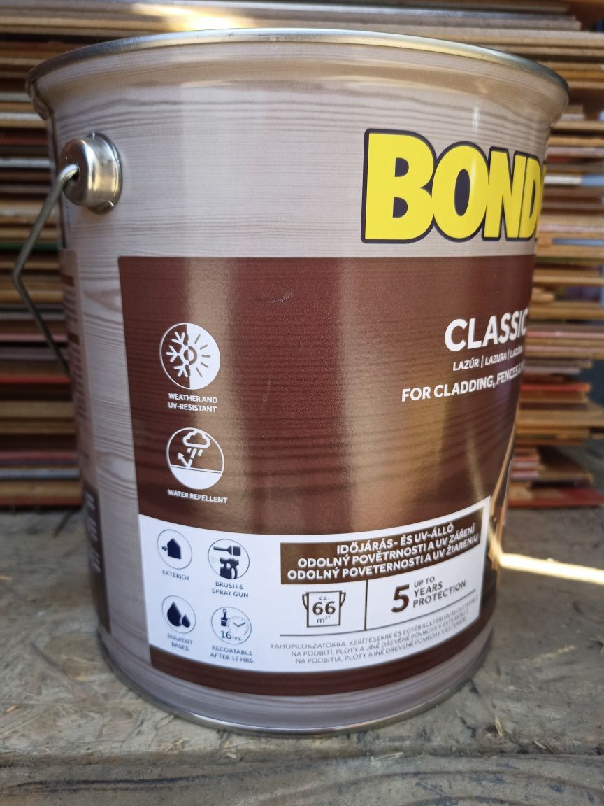 Lazura BONDEX classic 9 kolorów puszki 5 litrów nowe warto !!!