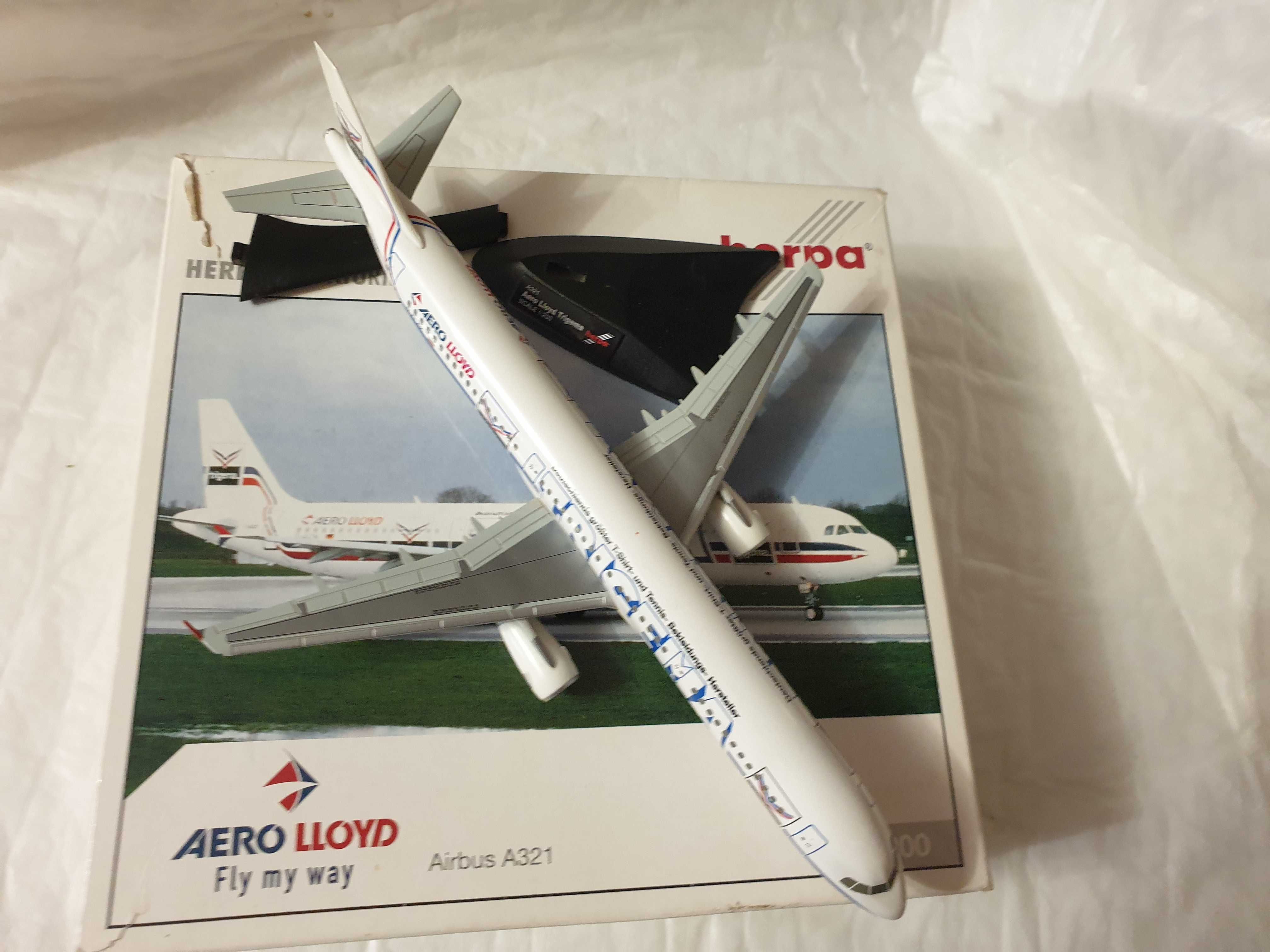 1/200 Herpa 550680 airbus 321 aero lloyd - Trigema