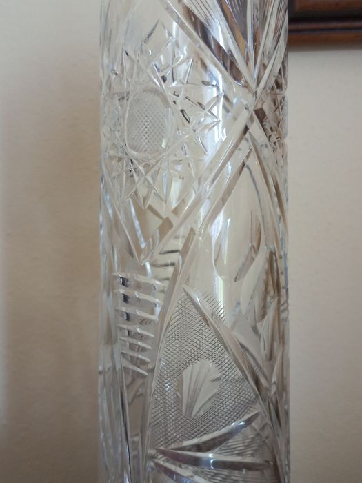 Elegancki kryształowy wazon - 29 cm