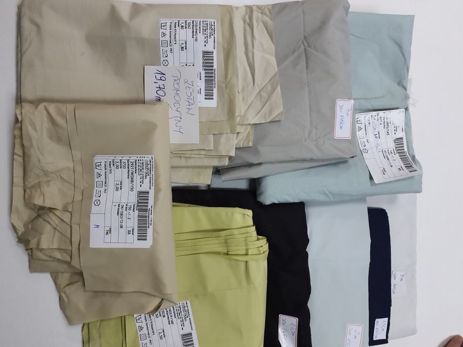 Tkaniny sportowe zestaw 19,70 m.Promocja.Rezerwacja