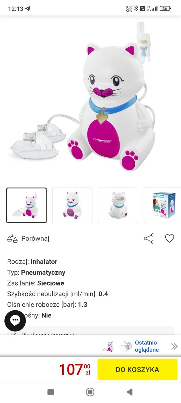 Inhalator nebulizator