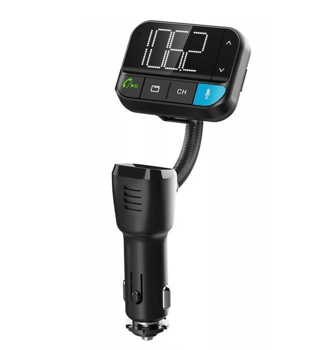 Transmiter FM zestaw głośnomówiący Bluetooth QC3.0 2,4A BLOW 74-165#