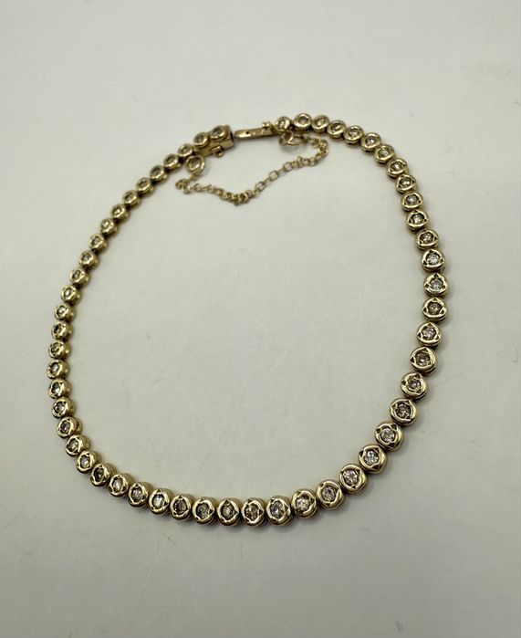 Złota bransoletka z diamentami 1,00ct