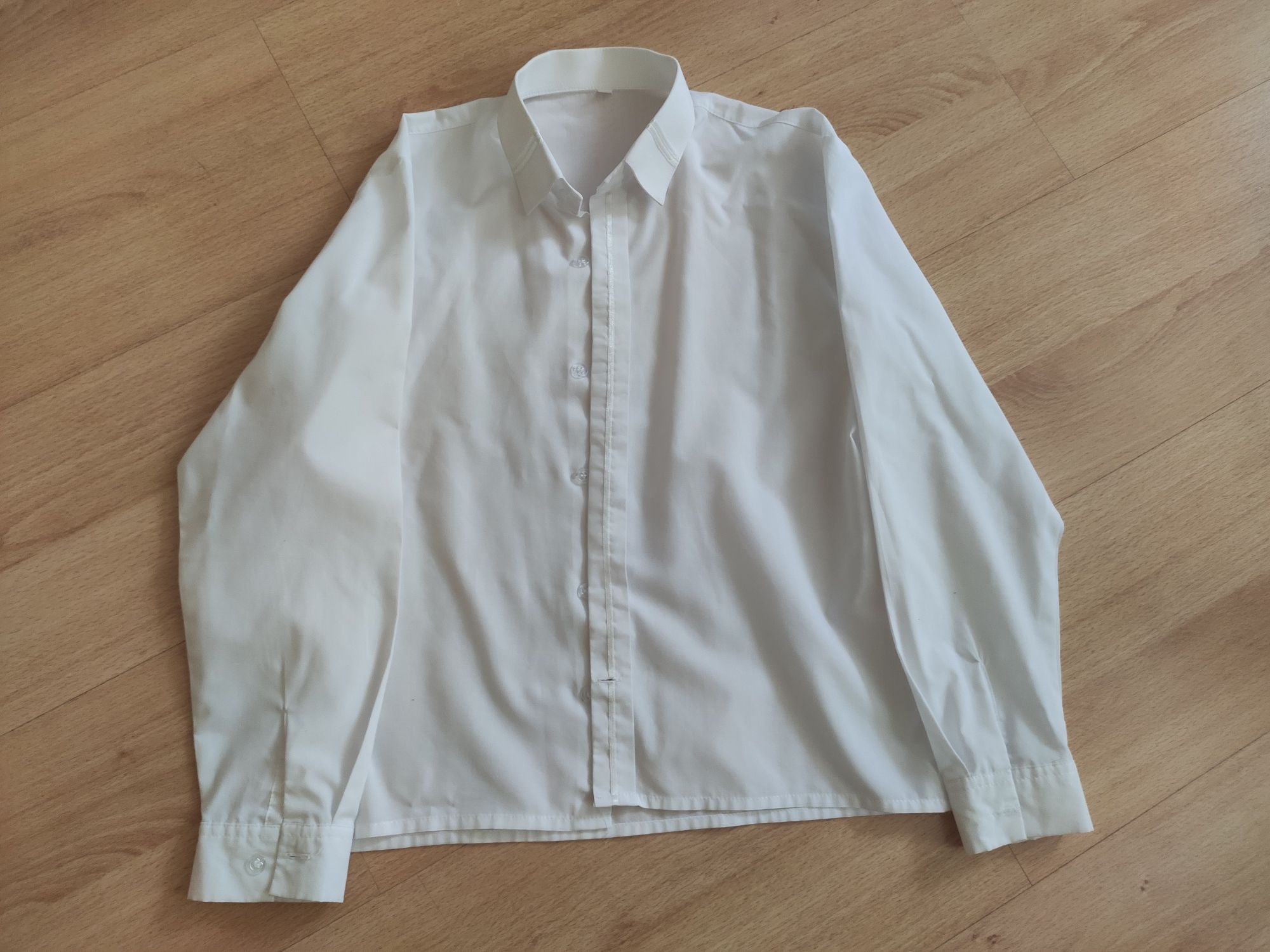 Koszula chłopięca biała - 140 cm